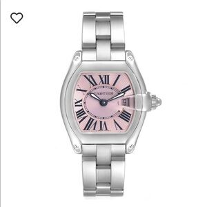 Cartier Roadster Small Pink Stainless Steel 36.5 x 30.5mm